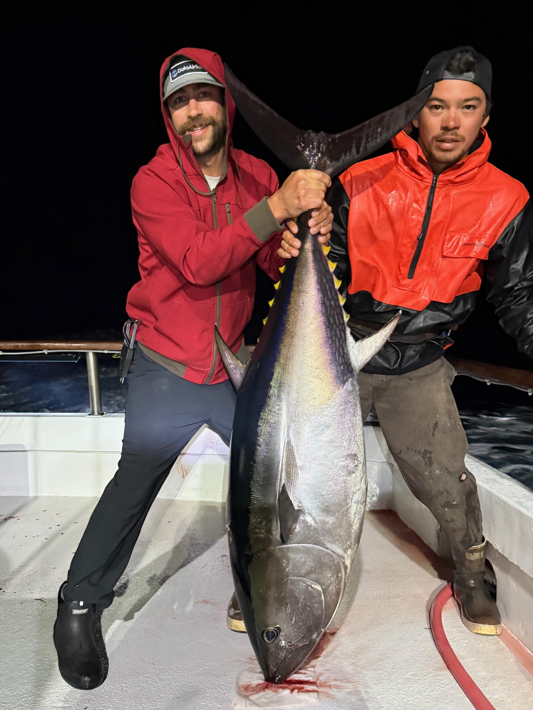 Angler with bluefin Angler with bluefin