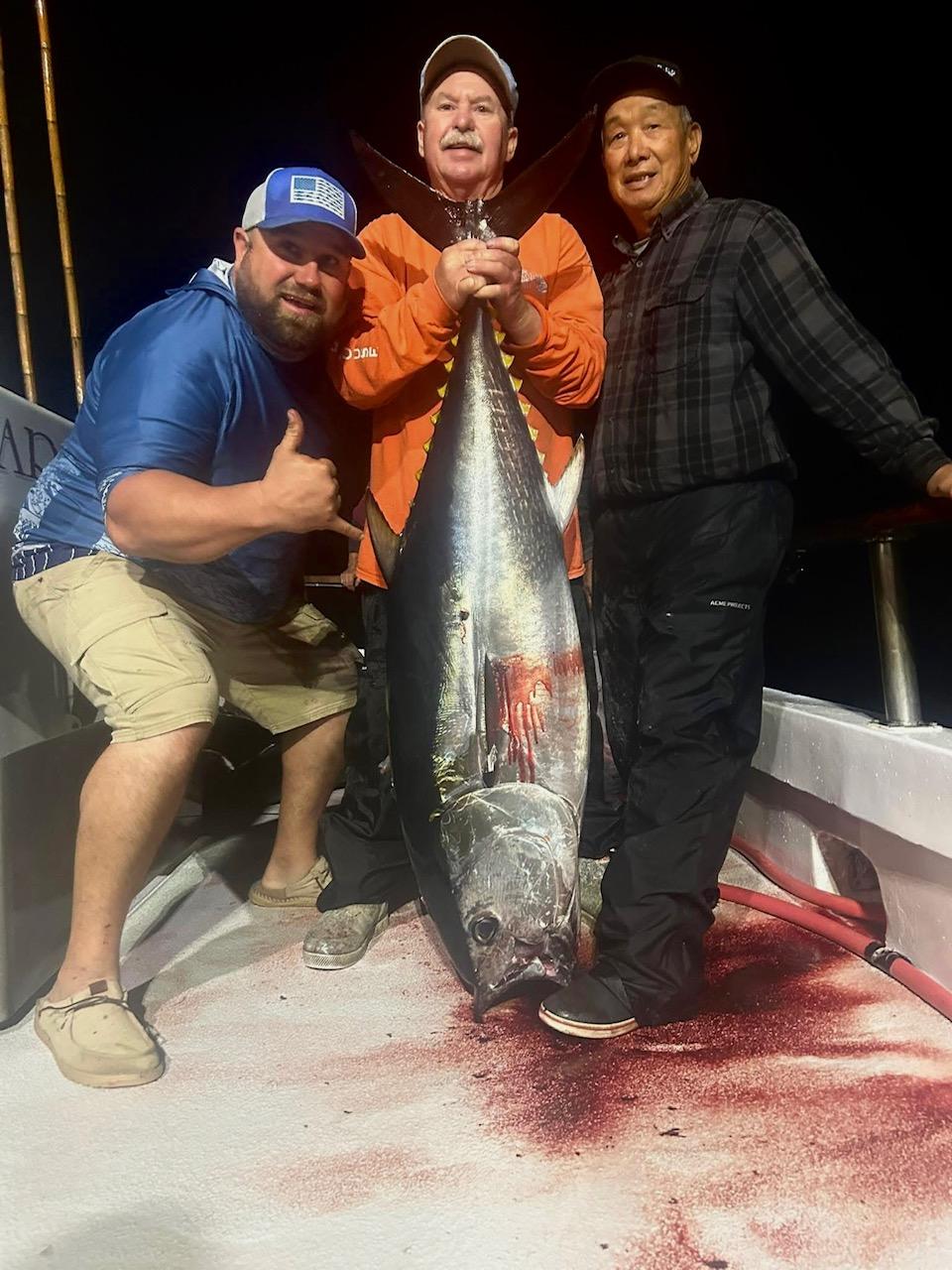 Anglers with bluefin Anglers with bluefin