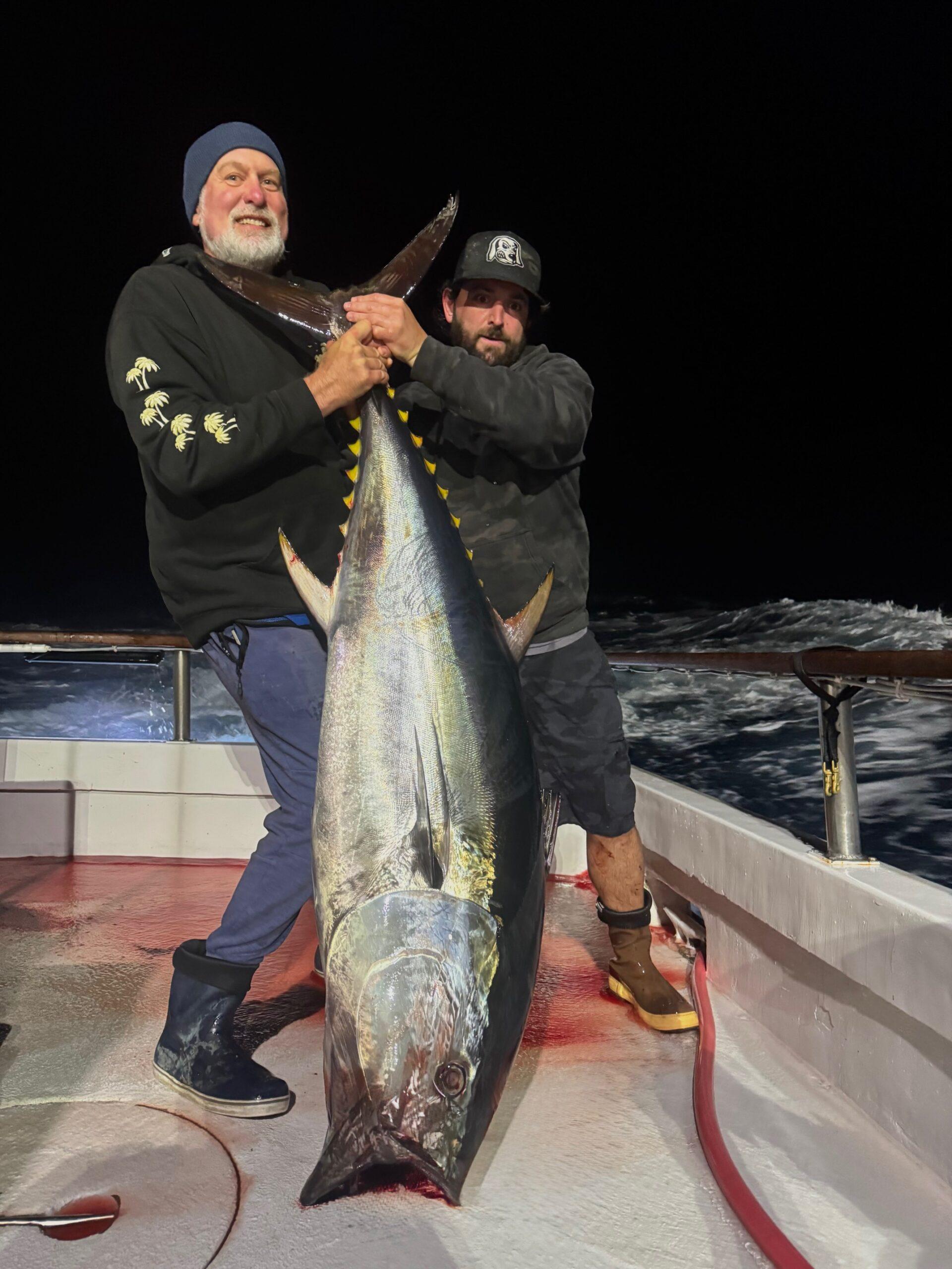 Josh, angler and bluefin Josh, angler and bluefin