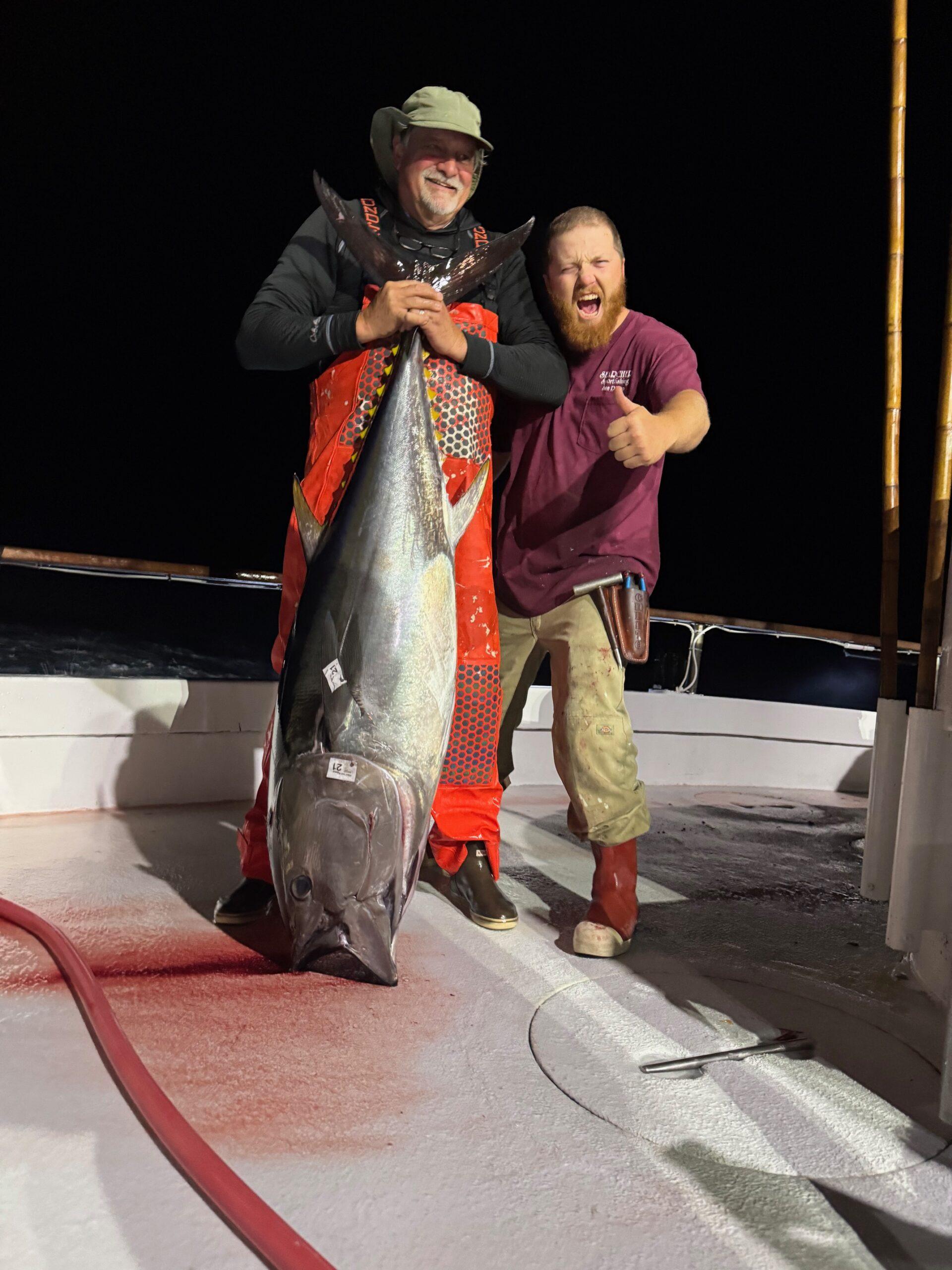 Kaden and Angler with Bluefin