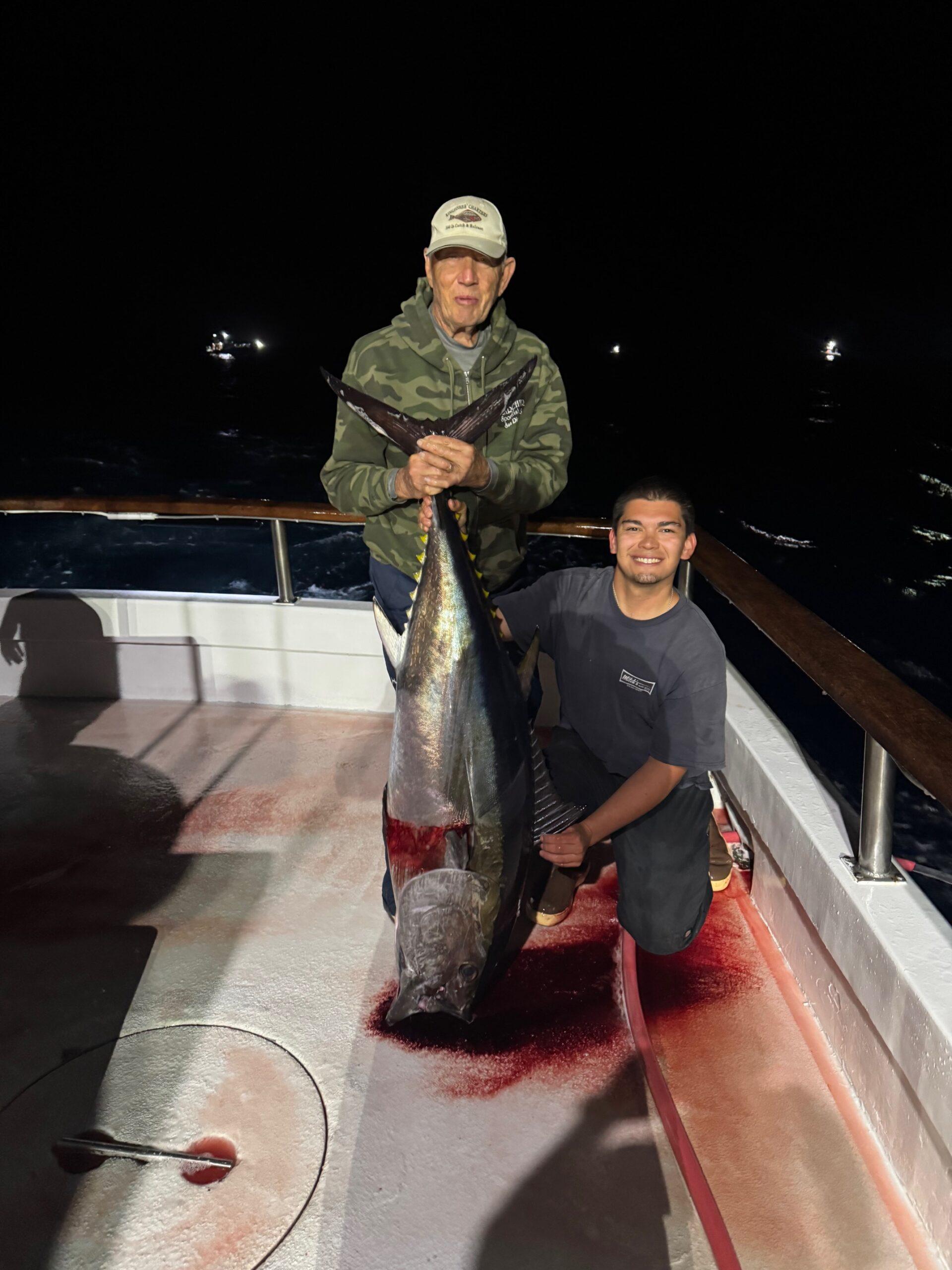 Terry with a bluefin Terry with a bluefin