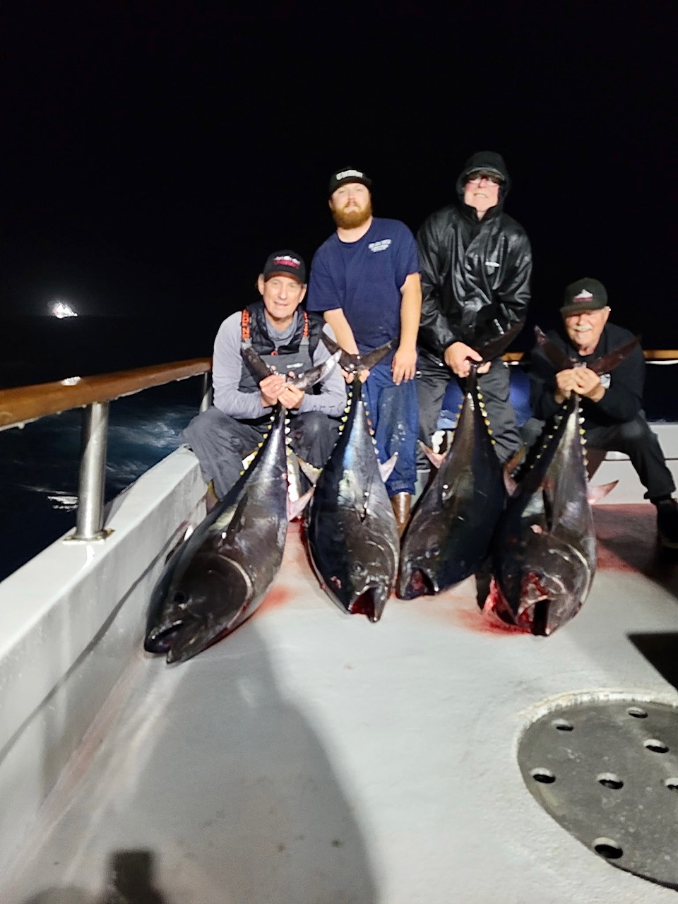 Four Big Bluefin Tuna
