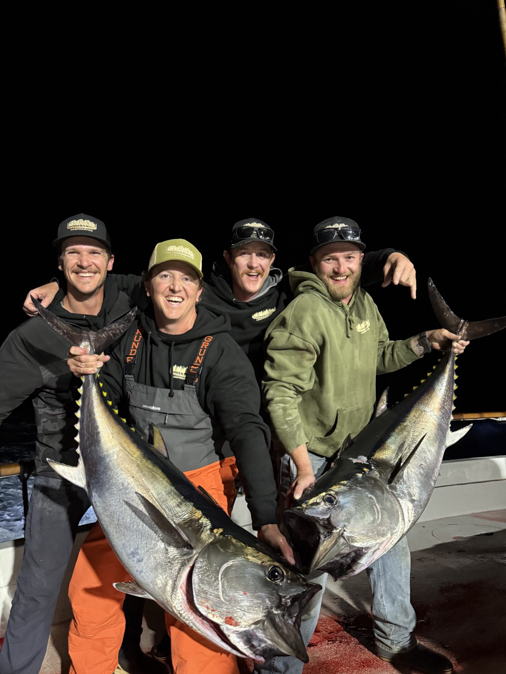 Night fishing bluefin tuna