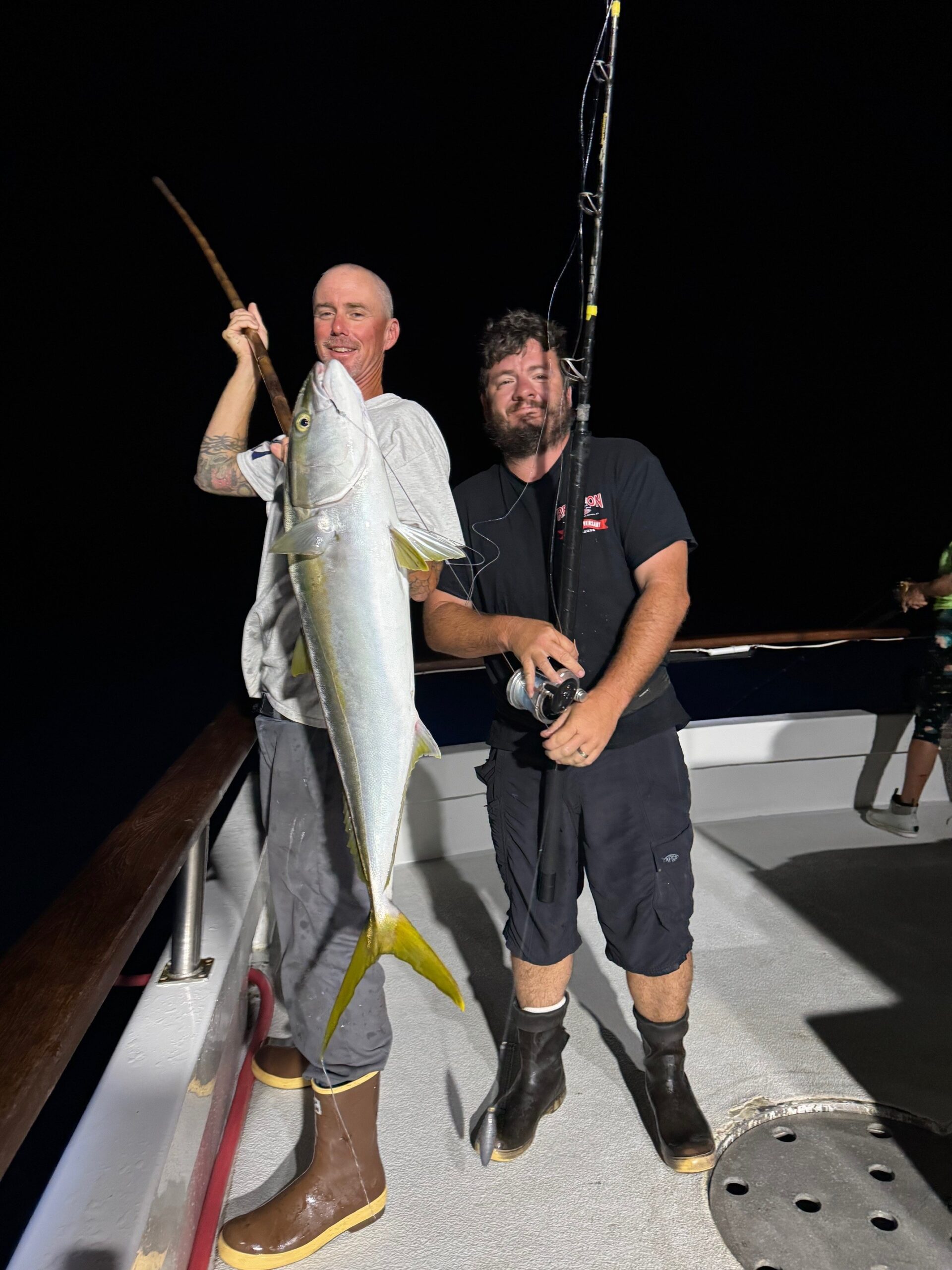 Captain Mike and Captain Ryan Yellowtail Fishing Searcher Sportfishing