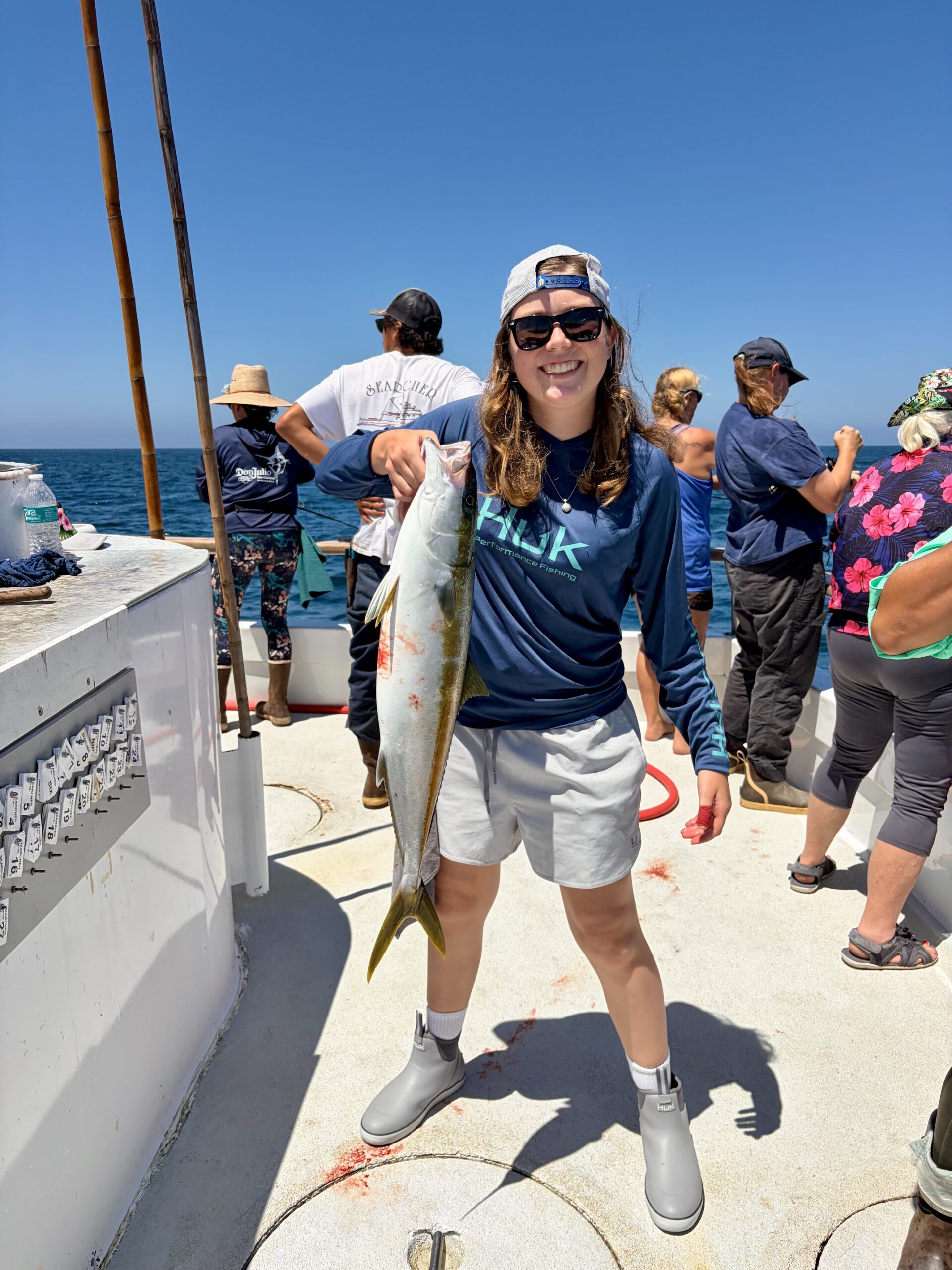 First Yellowtail Caught Searcher