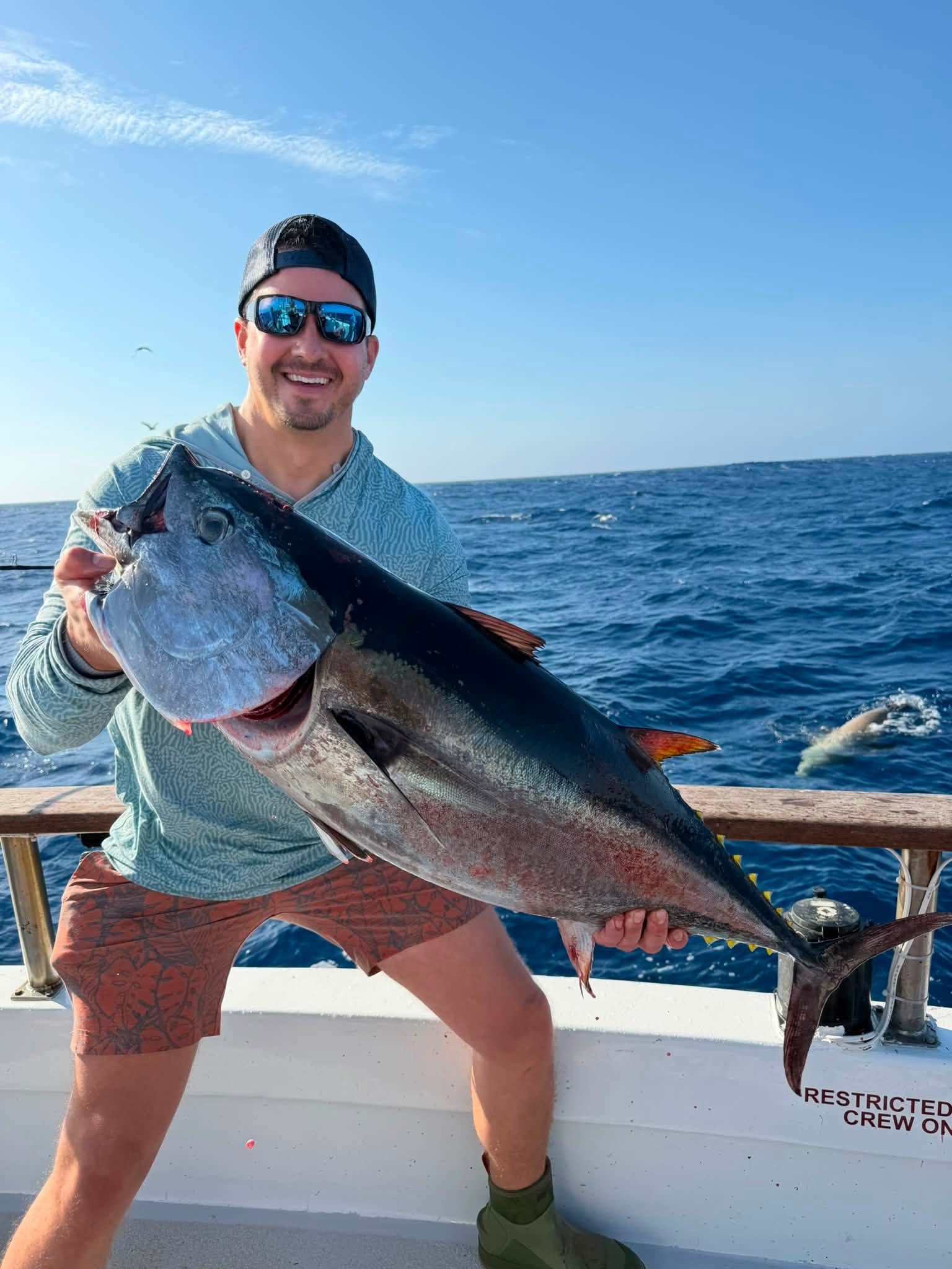 Josh on the Searcher with Bluefin
